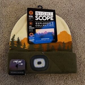 Sedona Rechargeable LED Beanie - Green and Orange